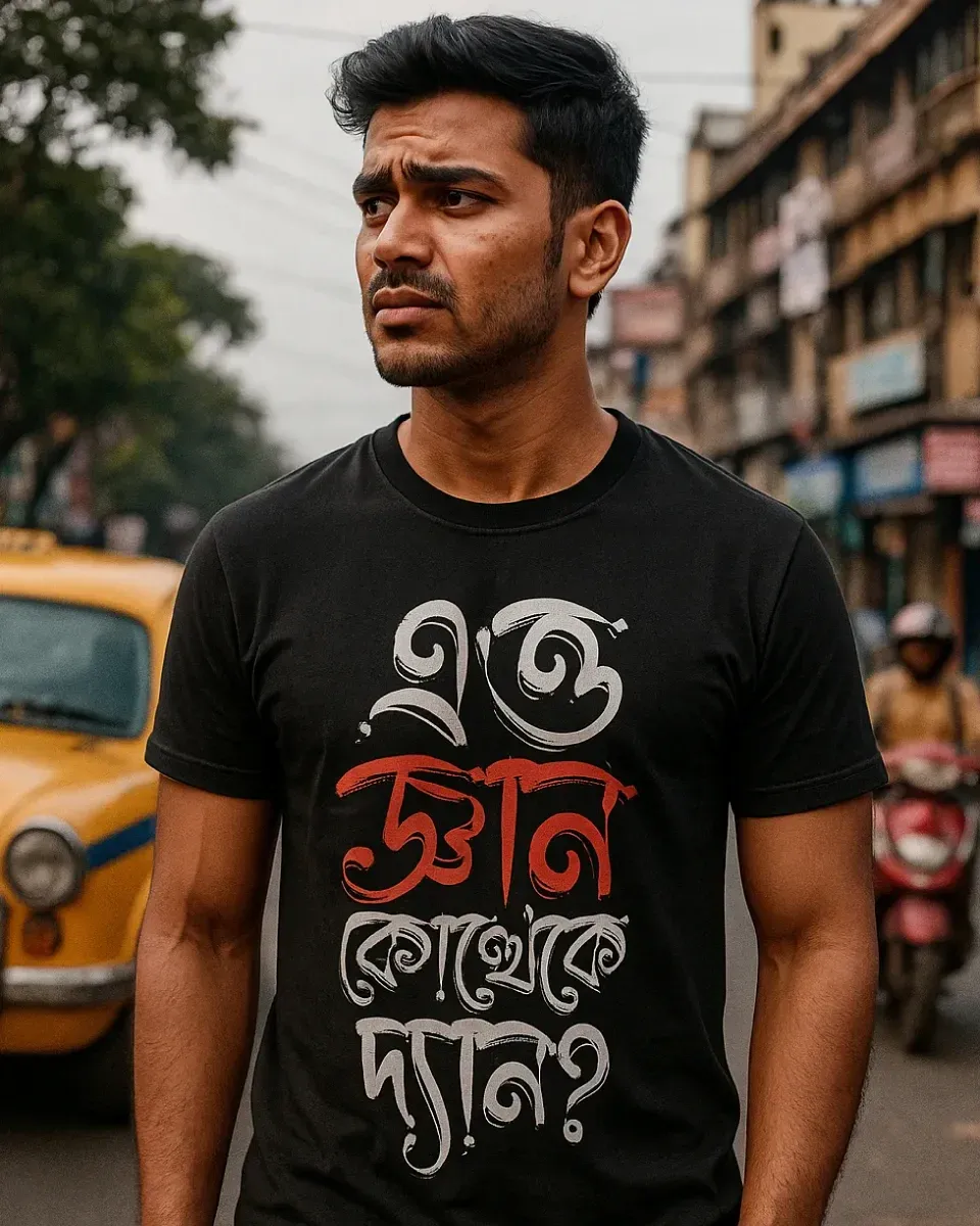 Etto Gyan Kottheke Dyan? - Bengali Printed Unisex T-Shirt