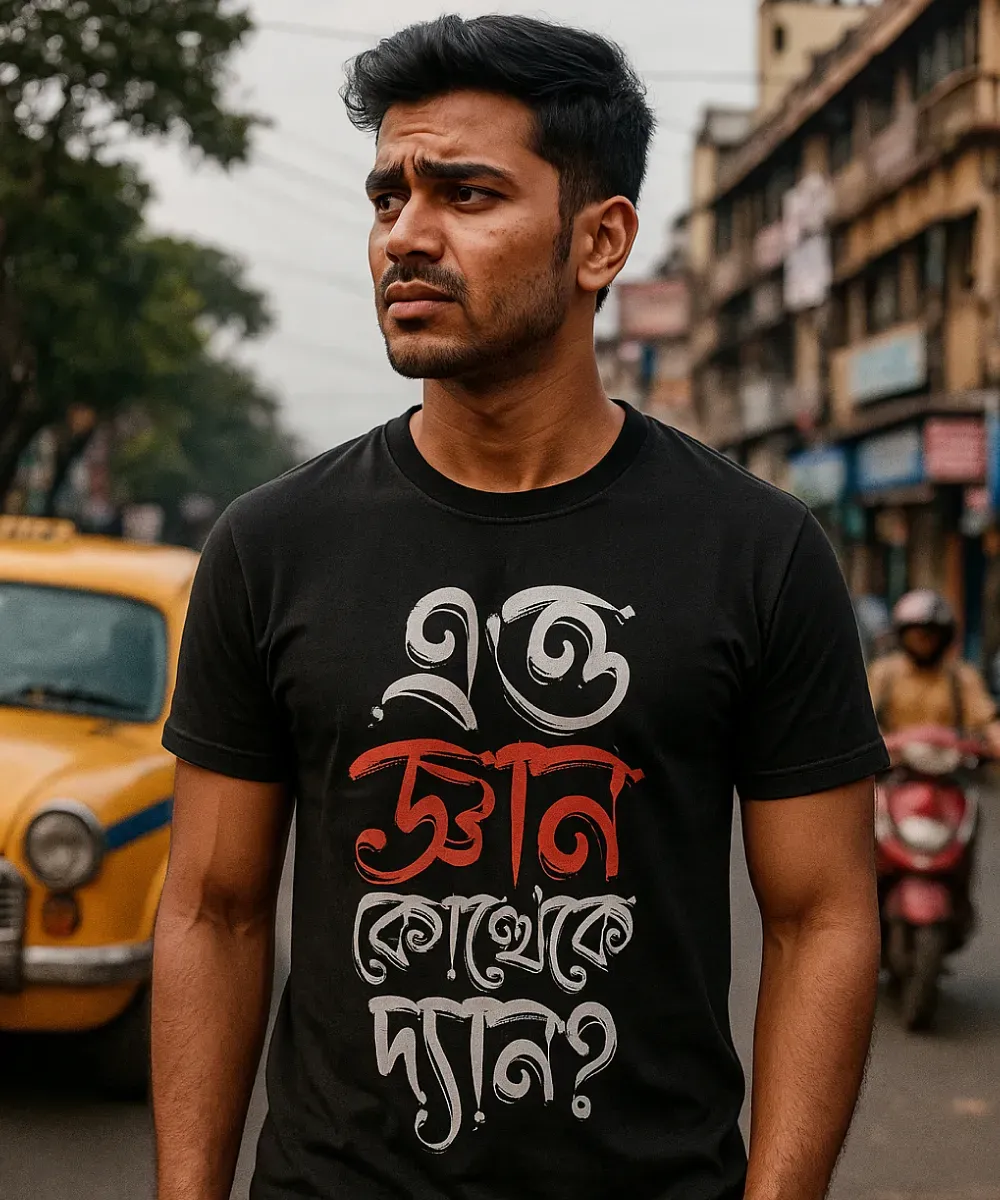 Etto Gyan Kottheke Dyan? - Bengali Printed Unisex T-Shirt