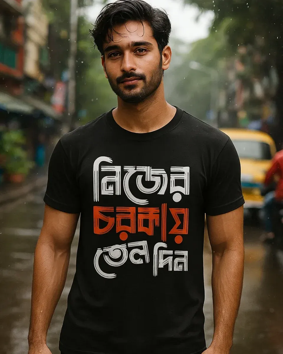 Nijer Chorkai Tel Din - Bengali Printed Unisex T-Shirt