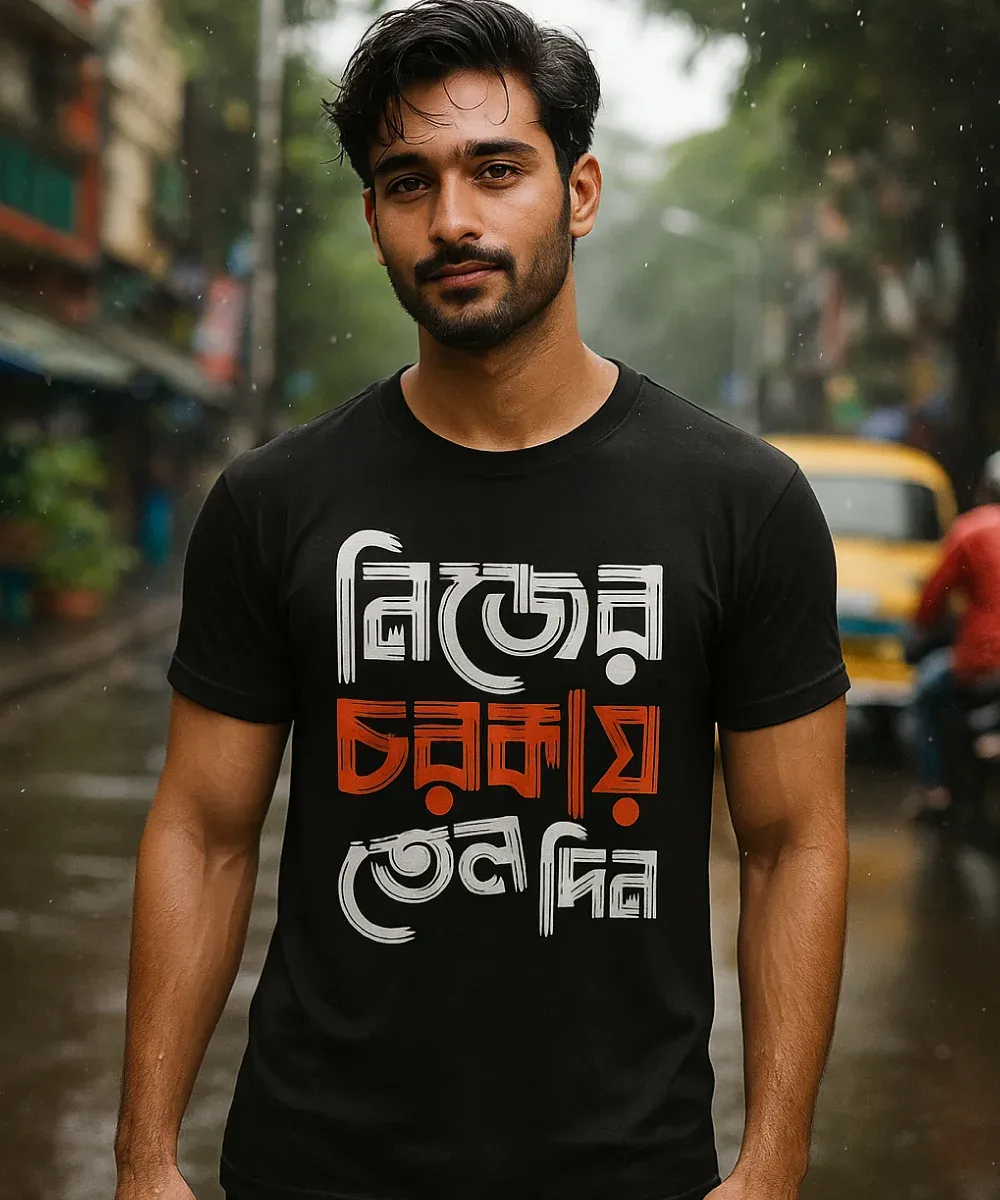 Nijer Chorkai Tel Din - Bengali Printed Unisex T-Shirt