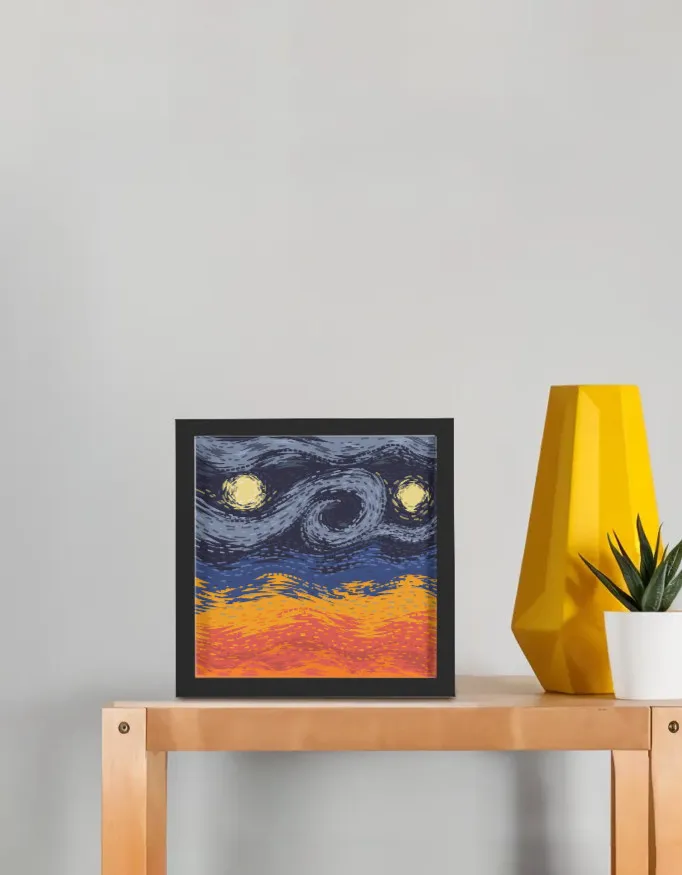 Van Gogh Style Abstract Poster