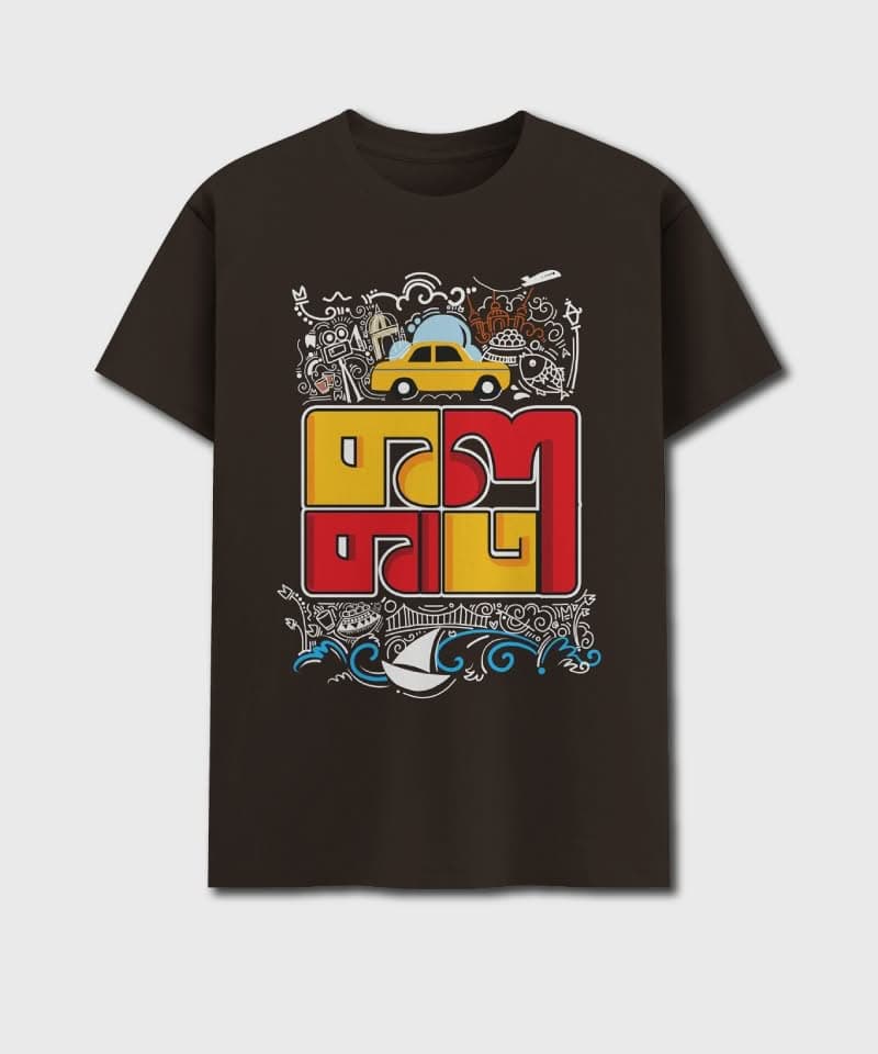 Kolkata Collage - Kolkata City Doodle Unisex T-Shirt - Image 2